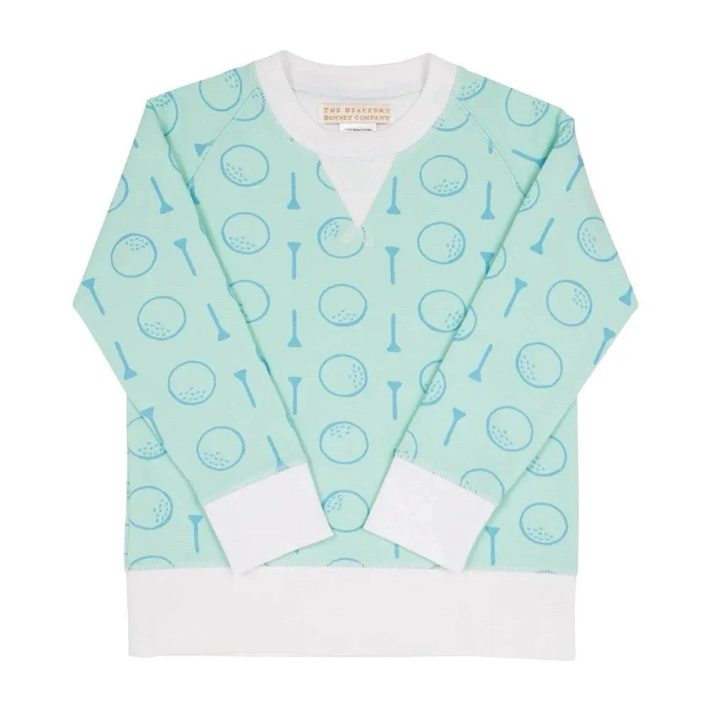 The Beaufort Bonnet Company Golf Tee Thick Crewneck‎ Pullover Top Unisex Size 8